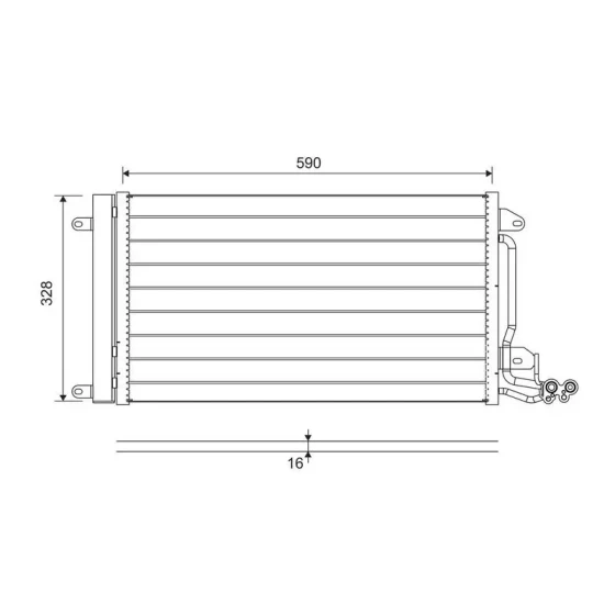 Valeo Klima Radyatörü – 814364 / OEM 6C0816411A ürün görseli