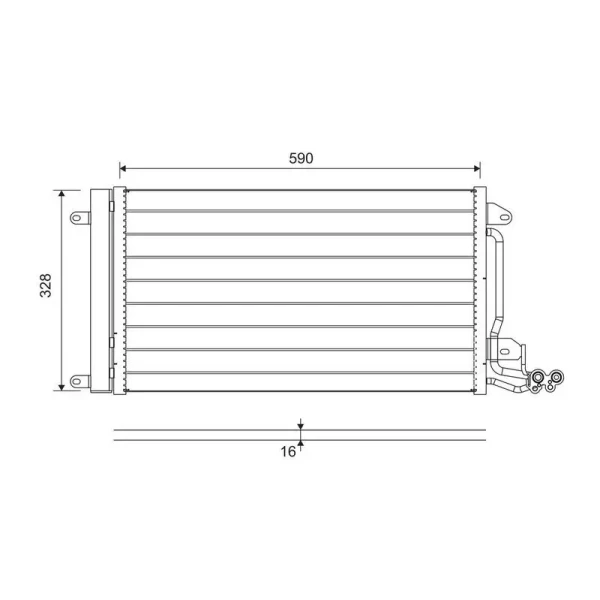 Valeo Klima Radyatörü – 814364 / OEM 6C0816411A
