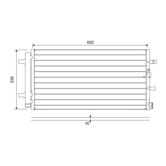 Valeo Klima Radyatörü – 814370 / OEM 4G0260403A ürün görseli