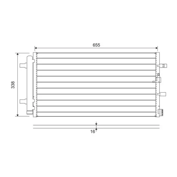Valeo Klima Radyatörü – 814370 / OEM 4G0260403A