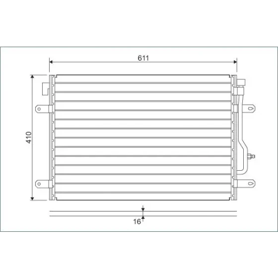Valeo Klima Radyatörü – 817741 / OEM 8E0260403D ürün görseli