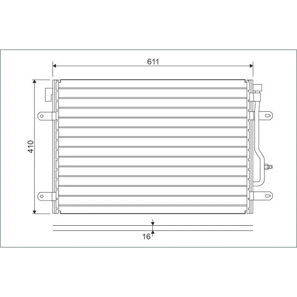 Valeo Klima Radyatörü – 817741 / OEM 8E0260403D