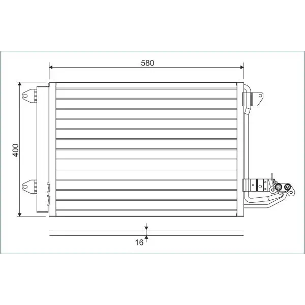 Valeo Klima Radyatörü – 817777 / OEM 1K0820411AH