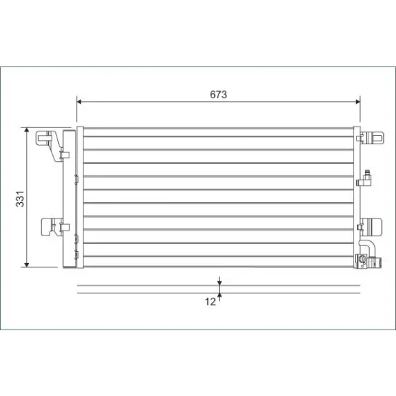 Valeo Klima Radyatörü – 822596 / OEM 8W0816411L ürün görseli