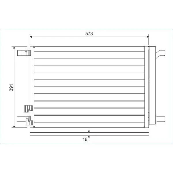 Valeo Klima Radyatörü – 822635 / OEM 5Q0816411AS