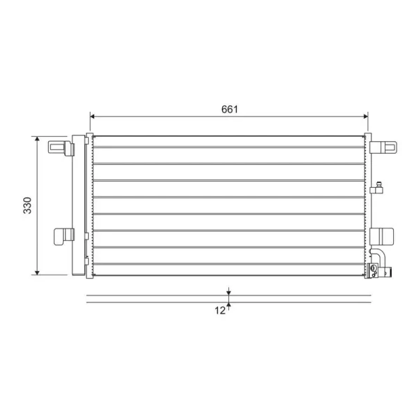 Valeo Klima Radyatörü – 822650 / OEM 8W0816421J