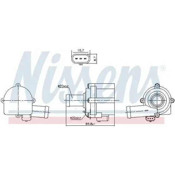 Nissens Devirdaim – 832152 / OEM 06H121601P ürün görseli