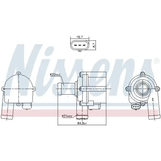 Nissens Devirdaim – 832172 / OEM 06H121601K ürün görseli