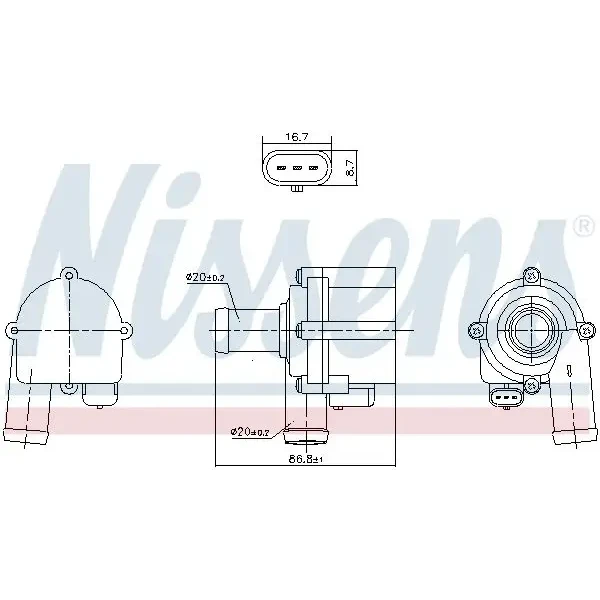 Nissens Devirdaim – 832172 / OEM 06H121601K