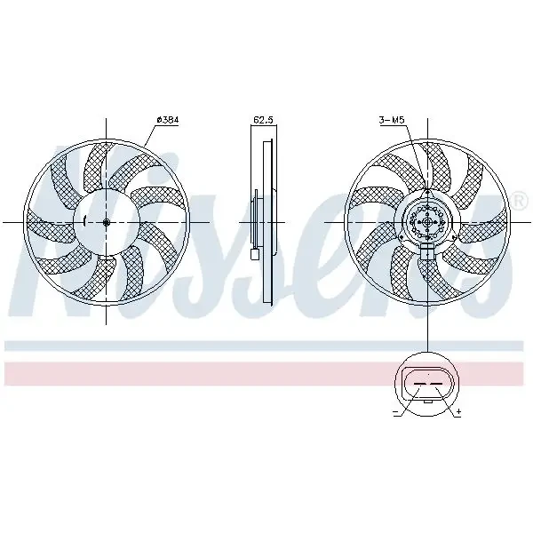Nissens Fan Motoru – 850099 / OEM 8K0959455L