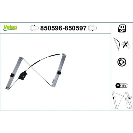 Valeo Ön Cam Krikosu (Sol) – 850596 / OEM 8E0837461C ürün görseli