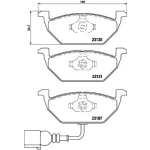 Hella Ön Fren Balatası – 8DB355008-551 / OEM 8E0098301S