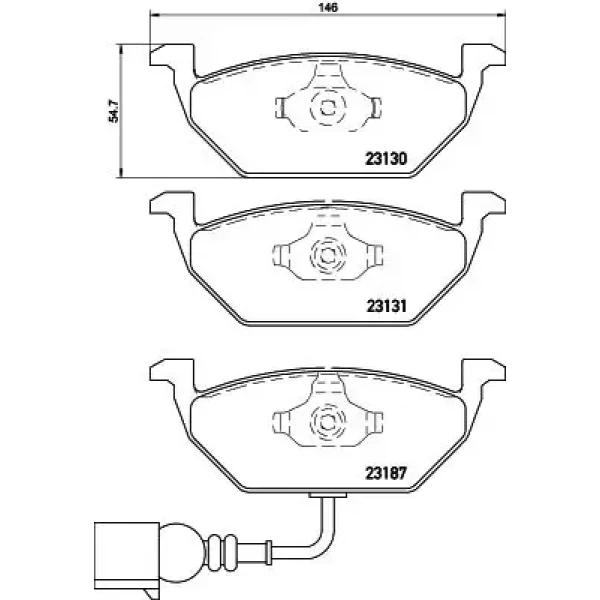 Hella Ön Fren Balatası – 8DB355008-551 / OEM 8E0098301S