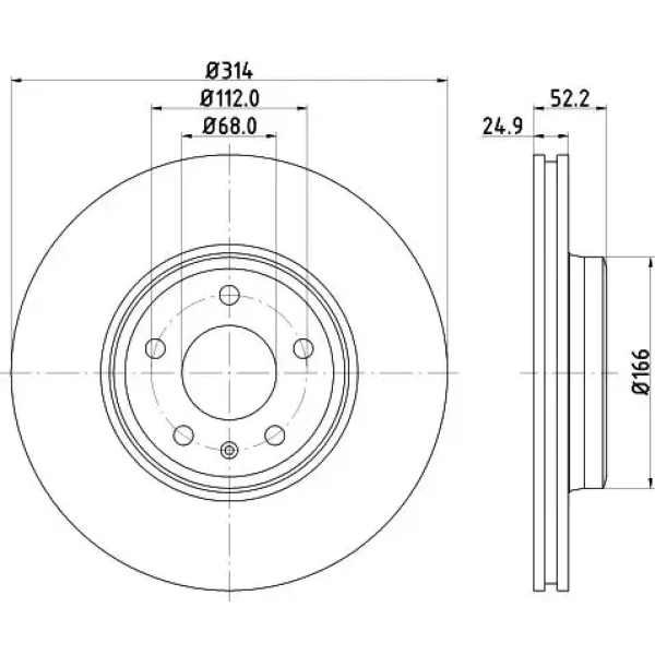 Hella Ön Fren Diski – 8DD355113-881