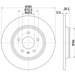 Hella Arka Fren Diski – 8DD355113-931
