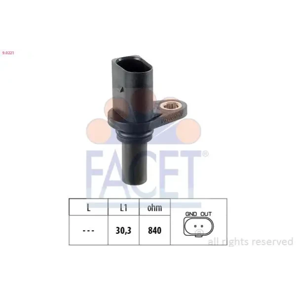 Facet Kilometre Hız Sensörü – 9.0221 / OEM 095927321B