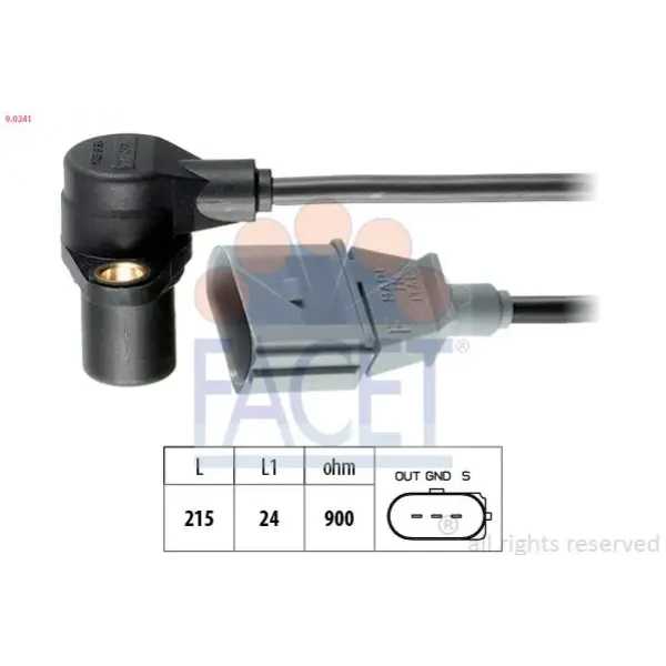 Facet Krank Sensörü – 9.0241 / OEM 06A906433L