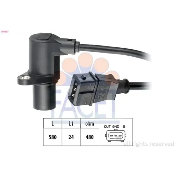 Facet Krank Sensörü – 9.0297 / OEM 050906433 ürün görseli