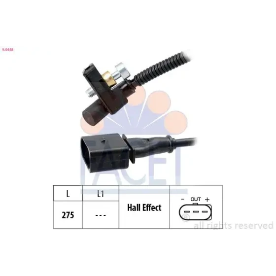 Facet Krank Sensörü – 9.0448 / OEM 03C957147 ürün görseli