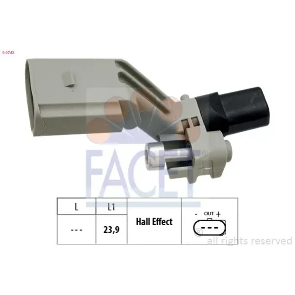 Facet Krank Sensörü – 9.0742 / OEM 1K0906433