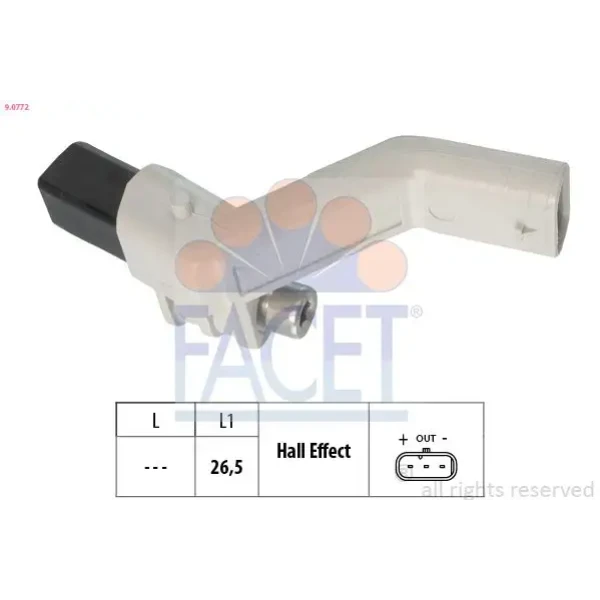 Facet Krank Sensörü – 9.0772 / OEM 04L906433B