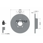 TEXTAR Ön Fren Diski – 92071605 / OEM 8D0615301A