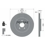 TEXTAR Arka Fren Diski – 92160303 / OEM 8K0615601C