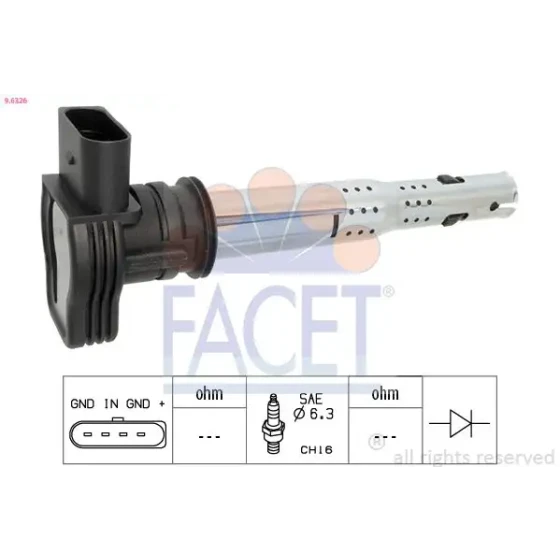 Facet Bobin – 9.6326 / OEM 06F905115C ürün görseli