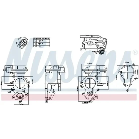 Nissens EGR Valfi – 98156 ürün görseli