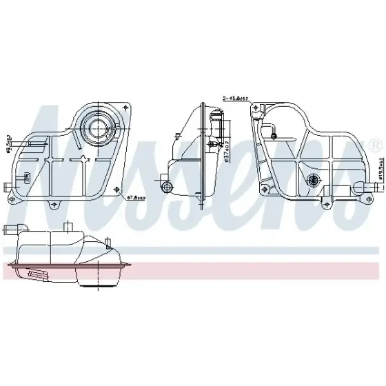 Nissens Yedek Su Deposu – 996299 / OEM 8D0121403D ürün görseli