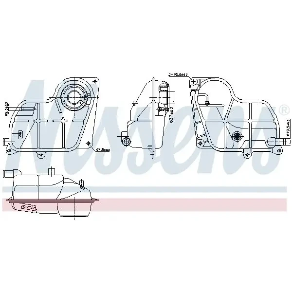 Nissens Yedek Su Deposu – 996299 / OEM 8D0121403D