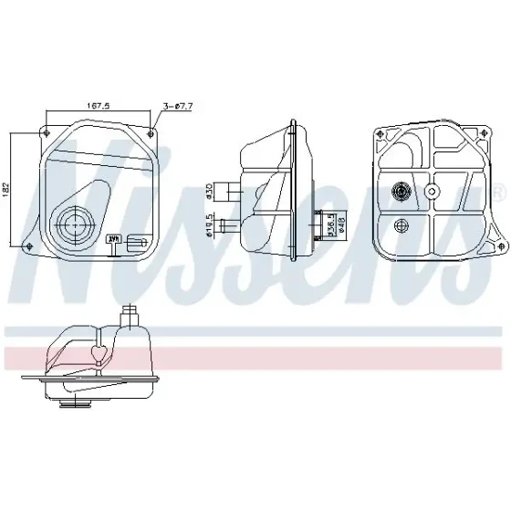 Nissens Yedek Su Deposu – 996362 / OEM 4A0121403 ürün görseli
