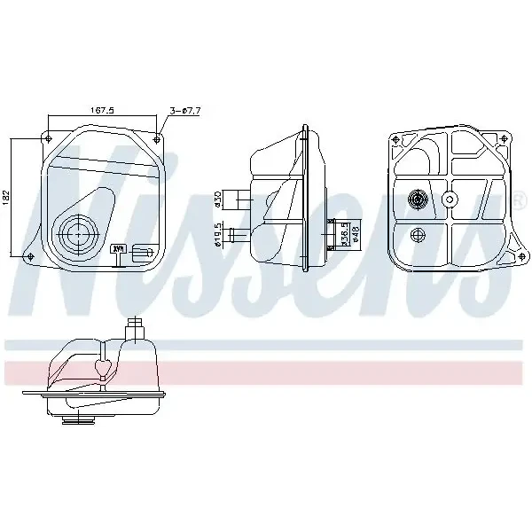 Nissens Yedek Su Deposu – 996362 / OEM 4A0121403