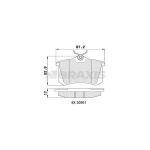 Braxis Arka Fren Balatası – AA0005 / OEM JZW698451
