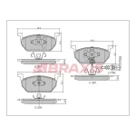Braxis Ön Fren Balatası – AA0458 / OEM 5Q0698151H