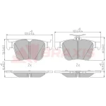 Braxis Arka Fren Balatası – AA0605 / OEM 3Q0698451B