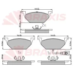 Braxis Ön Fren Balatası – AA0627 / OEM 1K0698151J
