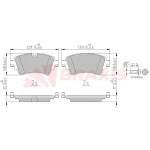Braxis Arka Fren Balatası – AA0664 / OEM 8W0698451BF