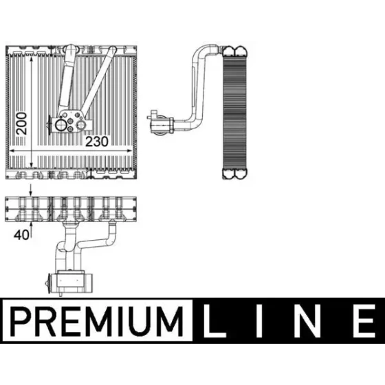 Mahle Klima Radyatörü – AE93000P / OEM 6Q0820103C ürün görseli
