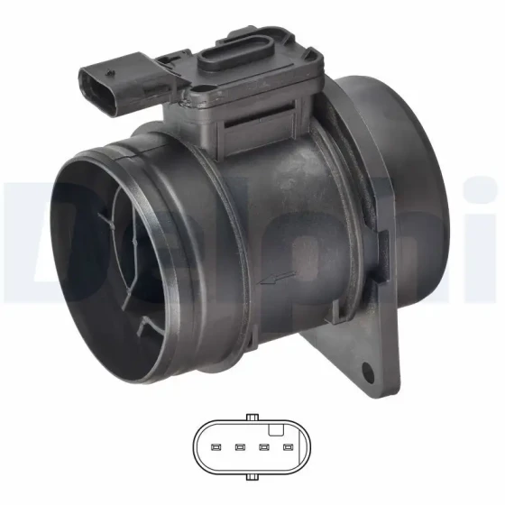 Delphi Hava Debimetresi – AF10656-12B1 / OEM 04L906461B ürün görseli