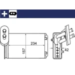 Mahle Kalorifer Radyatörü – AH19000S / OEM 191819031C