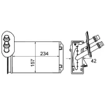 Mahle Kalorifer Radyatörü – AH20000S / OEM 1J1819031A
