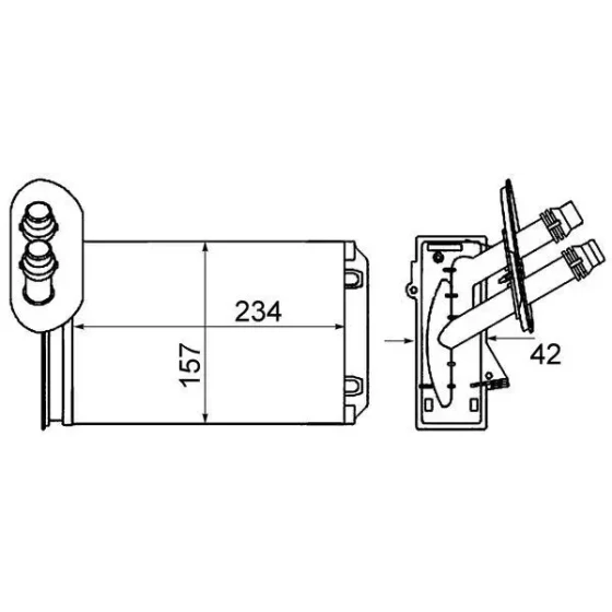 Mahle Kalorifer Radyatörü – AH20000S / OEM 1J1819031A ürün görseli