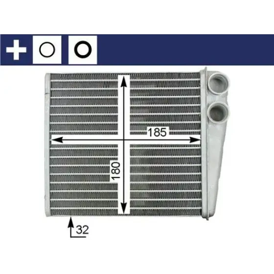Mahle Kalorifer Radyatörü – AH208000S / OEM 1K0819031C ürün görseli