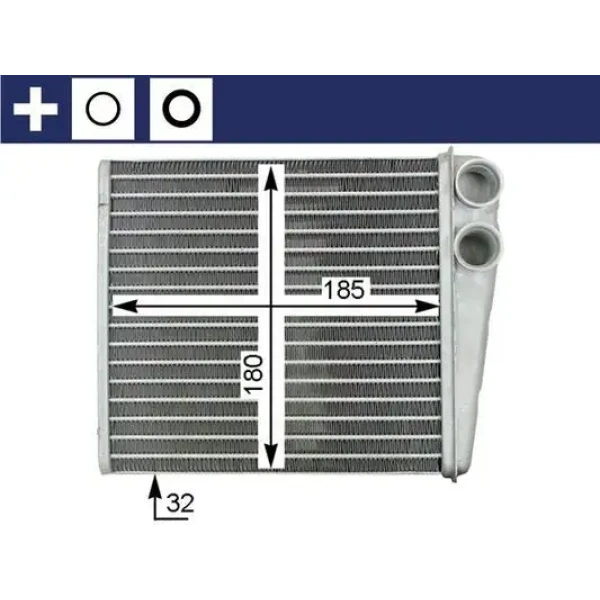 Mahle Kalorifer Radyatörü – AH208000S / OEM 1K0819031C