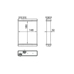 Mahle Kalorifer Radyatörü – AH265000S / OEM 6C0819031