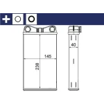 Mahle Kalorifer Radyatörü – AH7000S / OEM 8E1820031