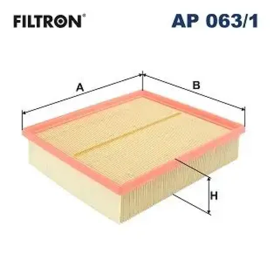 Filtron Hava Filtresi – AP063/1 / OEM 8D0133843 ürün görseli