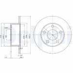 Delphi Arka Fren Diski – BG2746 / OEM 8E0615601
