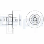 Delphi Arka Fren Diski – BG3030 / OEM 8D0615301B